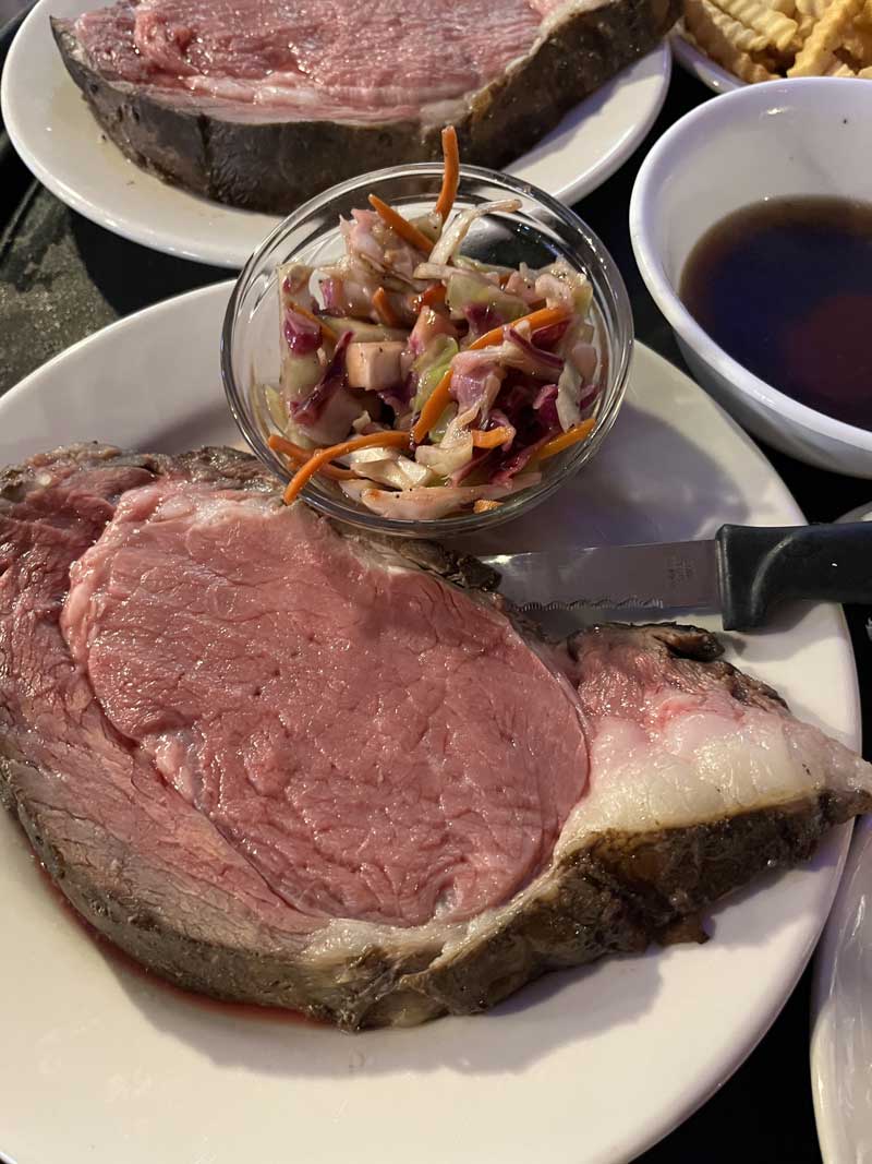 Prime Rib available saturdays at Ryders Roadhouse located in Kellner, WI just outside of Wisconsin Rapids, WI